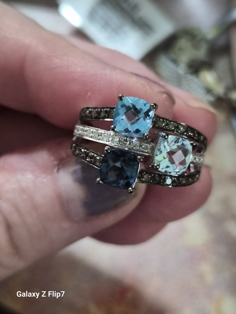 Triple Stone LeVian Multi-Band Ring
